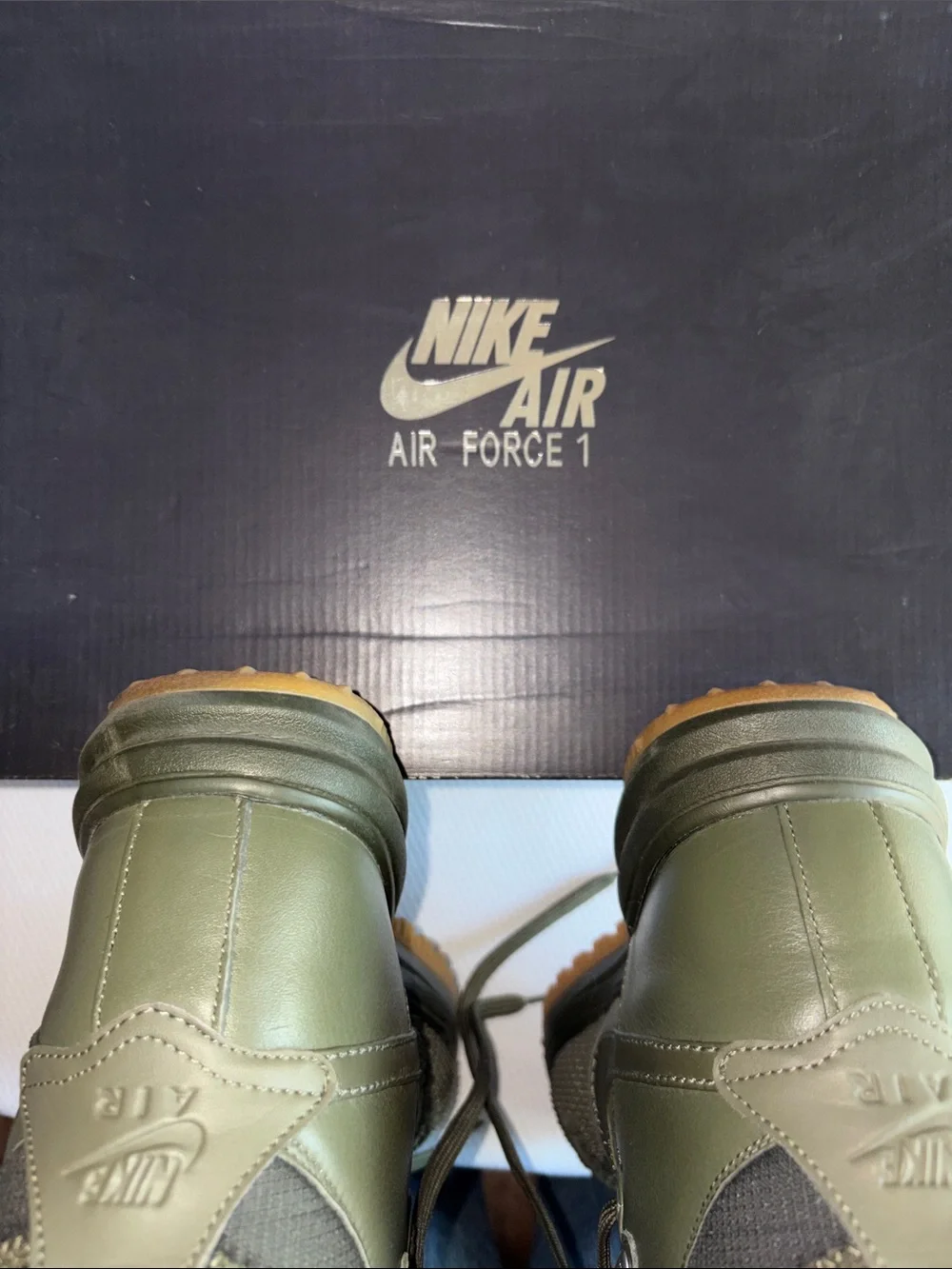 Nike Air Force 1 Olive Green Men’s duck boot Tactical Lace-Up Boots